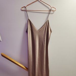 Aritzia Wilfred Only Slip Midi Dress